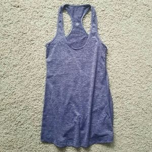 Lululemon Cool Racerback Workout Tank in Heathered Royalty